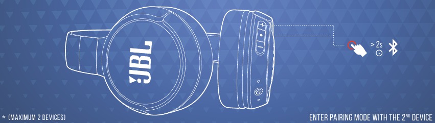 Harman - JBL TUNE 510BT - VIACBODOVÉ PRIPOJENIE - Krok 1 VIACBODOVÉ PRIPOJENIE - Krok 1