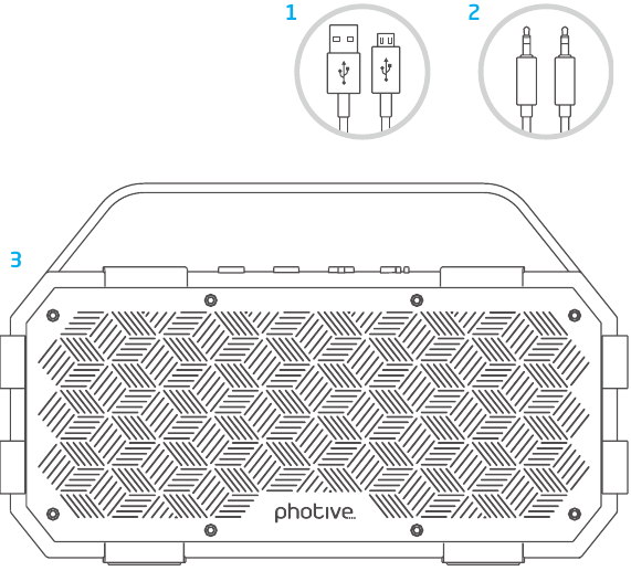 Photive - PH-M90 - Paket - Uključene stavke Paket - Uključene stavke