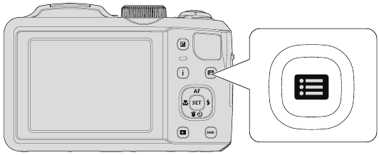 Kodak - Pixpro AZ251 - Utilisation du bouton menu Utilisation du bouton menu