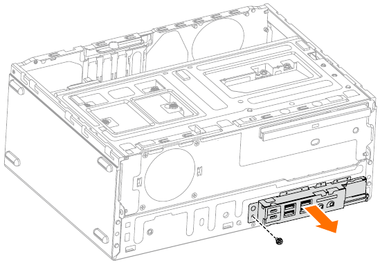 Lenovo - Série ideacentre 310A - Substituir o módulo leitor de cartões Substituir o módulo leitor de cartões