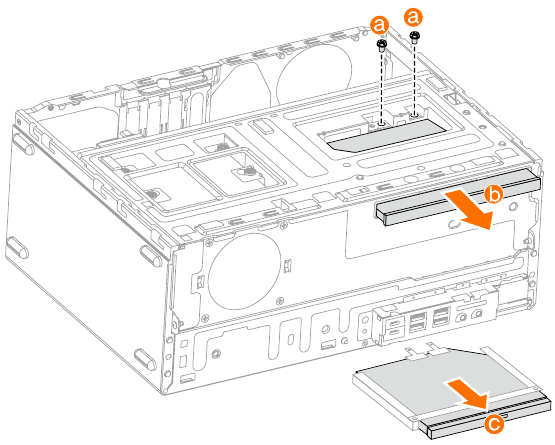 Lenovo - Série ideacentre 310A - Substituir a unidade ótica Substituir a unidade ótica