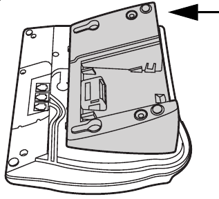 Avaya - T7316E - Montaža na zid bez postolja za telefon - Korak 1 Montaža na zid bez postolja za telefon - Korak 1