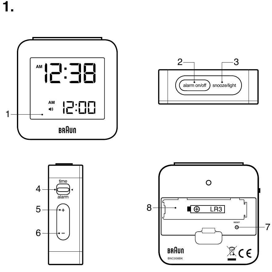 BRAUN - BNC008 - Toote kirjeldus Toote kirjeldus