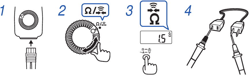 Hioki - 3287 - Continuity check Continuity check