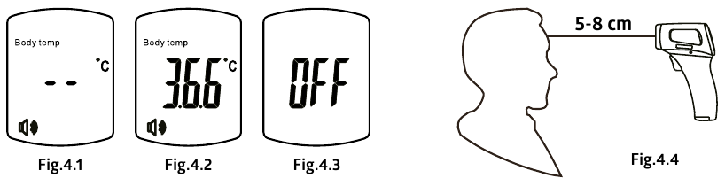 B.Well - WF-4000 - Body temperature measurement Body temperature measurement