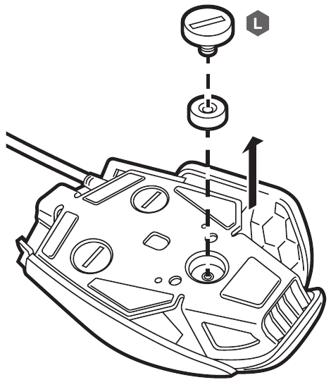 Corsair - M65 RGB ELITE - JUSTERING AF MUSENS VÆGTSYSTEM JUSTERING AF MUSENS VÆGTSYSTEM