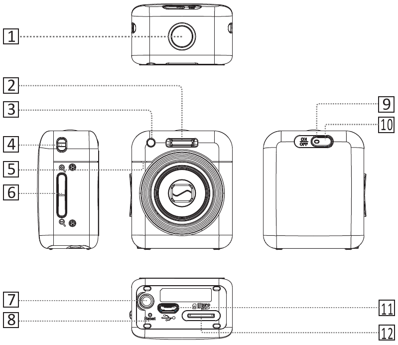 Altek - Cubic C01 - Composants de l'appareil photo Composants de l'appareil photo