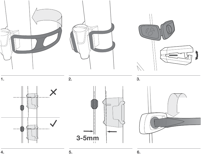 Bontrager - GoTime - To install the speed sensor and wheel magnet To install the speed sensor and wheel magnet