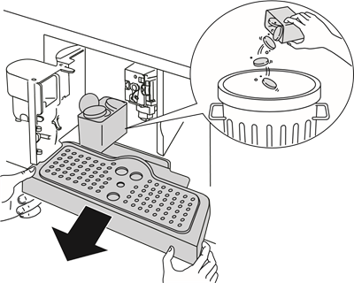 Smeg - CMS6451X - Deschideți ușa de service pentru a curăța Deschideți ușa de service pentru a curăța