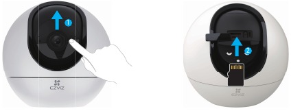 EZVIZ - C8C - Поставяне на Micro SD карта Поставяне на Micro SD карта