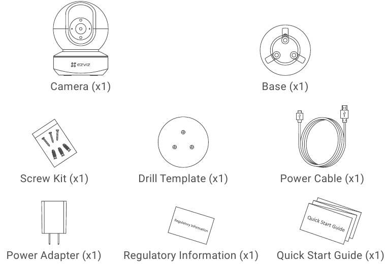 EZVIZ - TY1 - Package Contents Package Contents