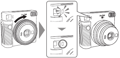Fujifilm - instax SQUARE SQ1 - Суретке түсіру - Камераны қосу Суретке түсіру - Камераны қосу
