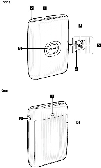 Fujifilm - instax mini Link 2 - Parçalar Parçalar