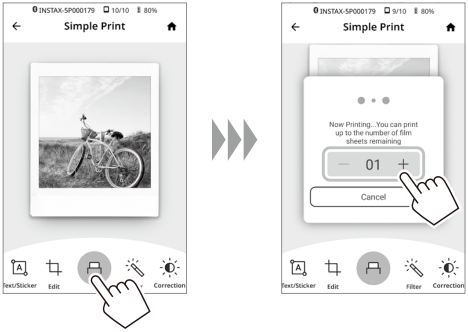 Fujifilm - instax SQUARE Link - Cuando se conecta a la impresora por primera vez - Paso 4 Cuando se conecta a la impresora por primera vez - Paso 4