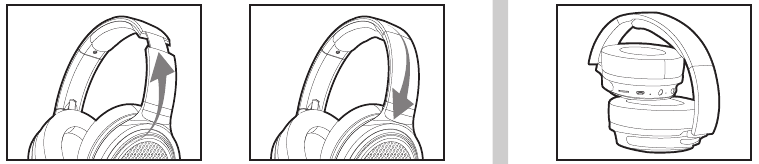 Aiwa - HST-250BT - EARPHONE SIZE ADJUSTMENT / HOW TO FOLD NASTAVITEV VELIKOSTI SLUŠALK / KAKO ZLOŽITI