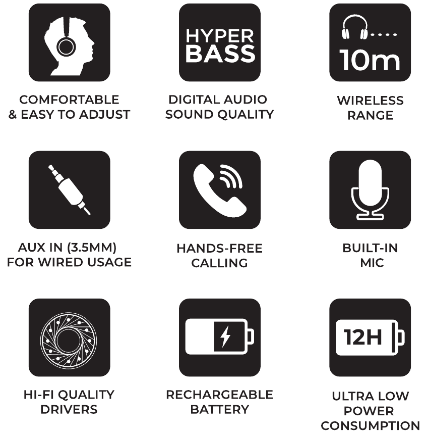 Aiwa - HST-250BT - FEATURES LASTNOSTI