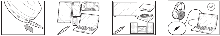 Aiwa - HST-250BT - LINE-IN CONNECTIONS LINE-IN POVEZAVE