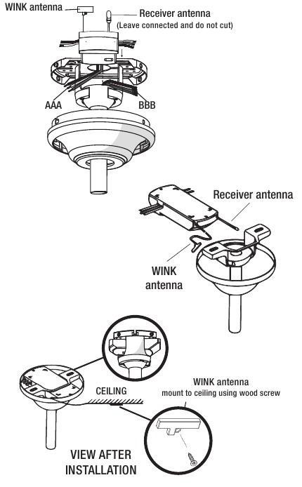 HAMPTON BAY - 99432 - Imtuvo montavimas Imtuvo montavimas