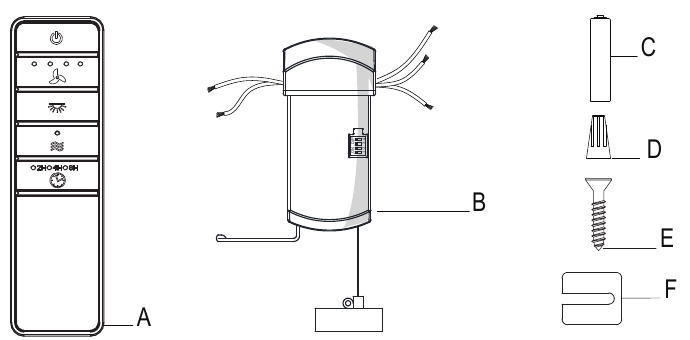 HAMPTON BAY - 99432 - PAKUOTĖS TURINYS PAKUOTĖS TURINYS