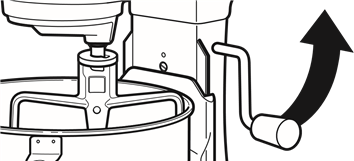 KitchenAid - Pro Line Series - Pentru a ridica bolul Pentru a ridica bolul