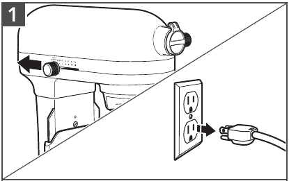 KitchenAid - KV25G0XAQ - Turn the Stand Mixer to Turn the Stand Mixer to