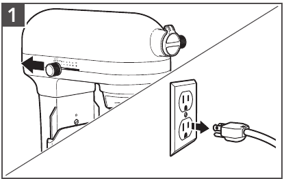 KitchenAid - KV25G0XAQ - Turn the Stand Mixer to Turn the Stand Mixer to