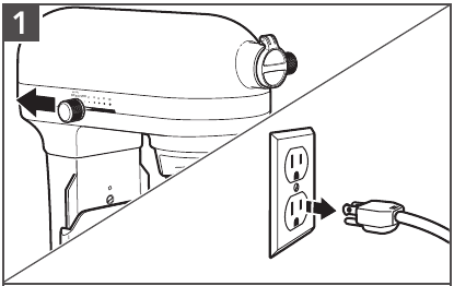 KitchenAid - KV25G0XAQ - Turn the Stand Mixer to Turn the Stand Mixer to