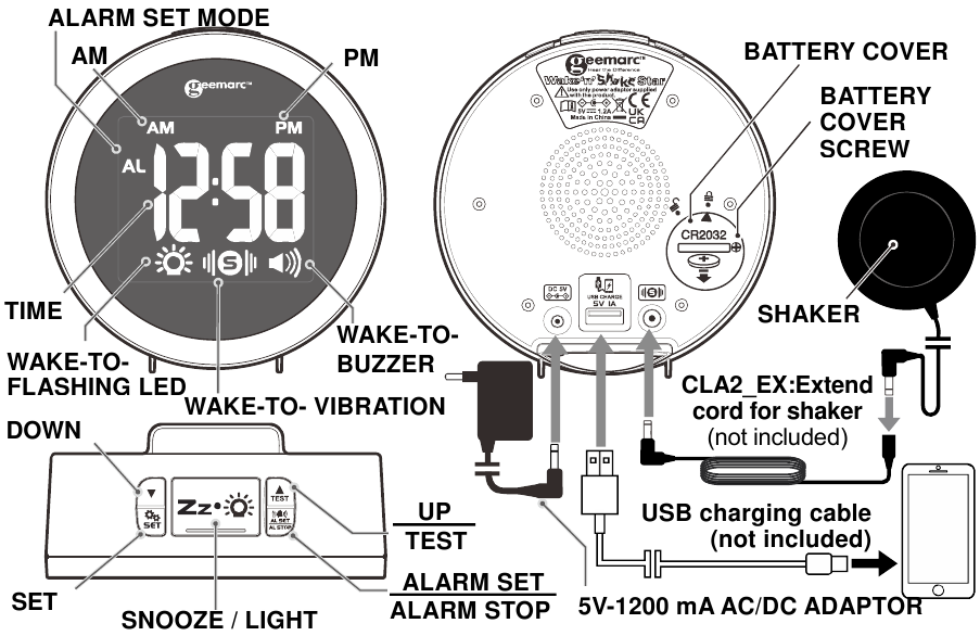 Geemarc - Wake 'n' Shake Star - Genel Bakış Genel Bakış