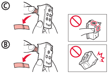 Canon - PIXMA G7000 Series - Tulostuspäiden asentaminen - Vaihe 2 Tulostuspäiden asentaminen - Vaihe 2