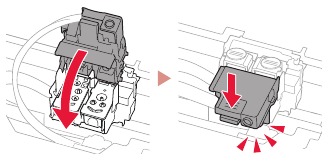Canon - PIXMA G7000 Series - Tulostuspäiden asentaminen - Vaihe 5 Tulostuspäiden asentaminen - Vaihe 5