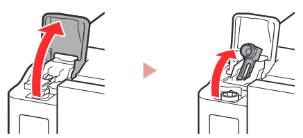 Canon - PIXMA G7000 Series - Musteen kaataminen - Vaihe 1 Musteen kaataminen - Vaihe 1