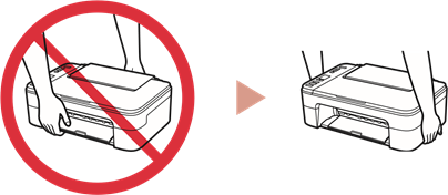 Canon - PIXMA TS3300 Series - Holding the Printer Принтерді ұстау