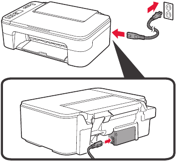 Canon - PIXMA TS3300 Series - Turning on the Printer - Step 1 Turning on the Printer - Step 1