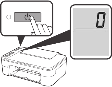 Canon - PIXMA TS3300 Series - Turning on the Printer - Step 2 Turning on the Printer - Step 2