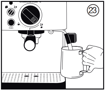 Cuisinart - EM-100C - HANDLEIDING VOOR HET TEXTUREREN VAN MELK - Stap 3 HANDLEIDING VOOR HET TEXTUREREN VAN MELK - Stap 3