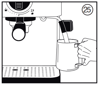 Cuisinart - EM-100C - HANDLEIDING VOOR HET TEXTUREREN VAN MELK - Stap 5 HANDLEIDING VOOR HET TEXTUREREN VAN MELK - Stap 5