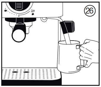 Cuisinart - EM-100C - HANDLEIDING VOOR HET TEXTUREREN VAN MELK - Stap 6 HANDLEIDING VOOR HET TEXTUREREN VAN MELK - Stap 6