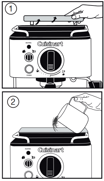 Cuisinart - EM-100C - UW ESPRESSOMACHINE VOORBEREIDEN - Stap 1 UW ESPRESSOMACHINE VOORBEREIDEN - Stap 1