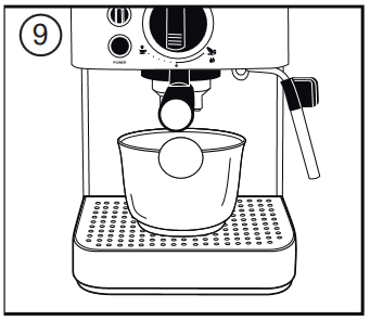 Cuisinart - EM-100C - UW ESPRESSOMACHINE VOORBEREIDEN - Stap 5 UW ESPRESSOMACHINE VOORBEREIDEN - Stap 5