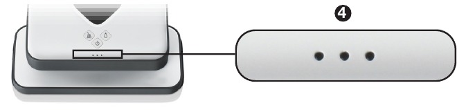 iRobot - Braava 300 Series - Tugmalar va chiroqlar - Navigatsiya tizimi indikatorlari Tugmalar va chiroqlar - Navigatsiya tizimi indikatorlari