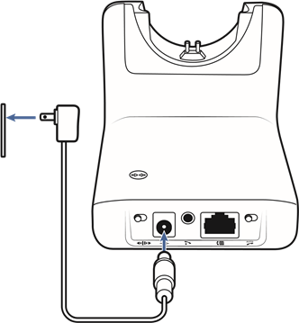 Plantronics - CS510 - Ładowanie zestawu słuchawkowego - Krok 1 Ładowanie zestawu słuchawkowego - Krok 1