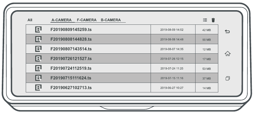 Rexing - S800 - Възпроизвеждане на видео Възпроизвеждане на видео