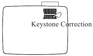 Bonsaii - PJ8003 - Prevádzka projektora - Krok 3 - Korekcia lichobežníkového skreslenia Prevádzka projektora - Krok 3 - Korekcia lichobežníkového skreslenia