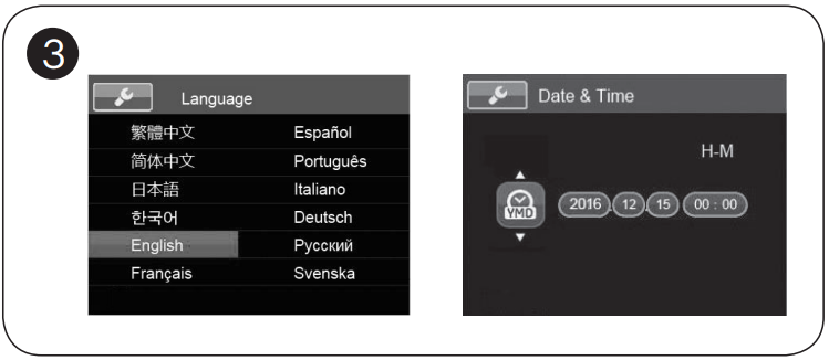 Kodak - PIXPRO AZ401 - Configuración del idioma/fecha/hora Configuración del idioma/fecha/hora