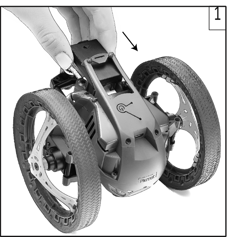 Parrot - JUMPING SUMO - Зареждане на батерията Зареждане на батерията