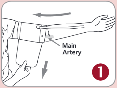Rossmax - CF155f - Applying the Cuff - Step 1 Applying the Cuff - Step 1