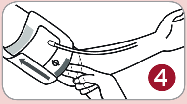 Rossmax - CF155f - Applying the Cuff - Step 4 Applying the Cuff - Step 4