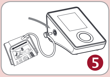 Rossmax - CF155f - Applying the Cuff - Step 5 Applying the Cuff - Step 5