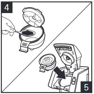 Hamilton Beach - FlexBrew 49974 - Hoe zet je gemalen koffie per portie - Stap 2 Hoe zet je gemalen koffie per portie - Stap 2