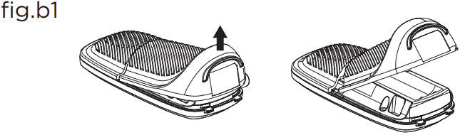 Motorola - AM24 - Open en til de batterijklep omhoog Open en til de batterijklep omhoog
